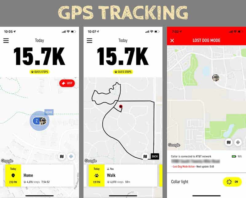 Fi mobile app location tracking