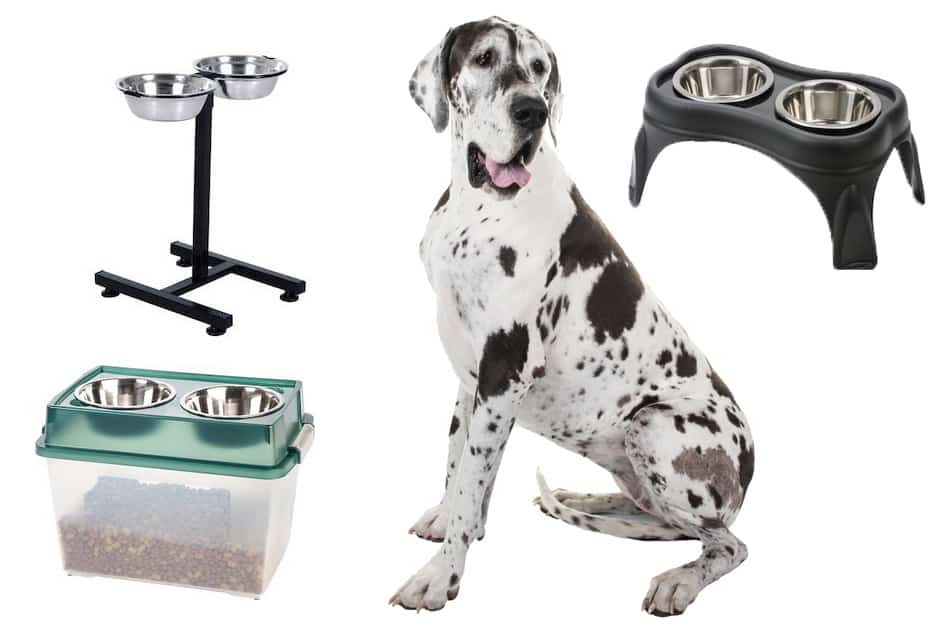 PROERR Single Dog Bowl Stand,Tall Dog Food Stand Adjustable Wide 7