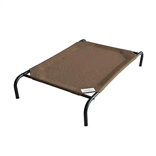 Coolaroo The Original Elevated Pet Bed, Large, Nutmeg