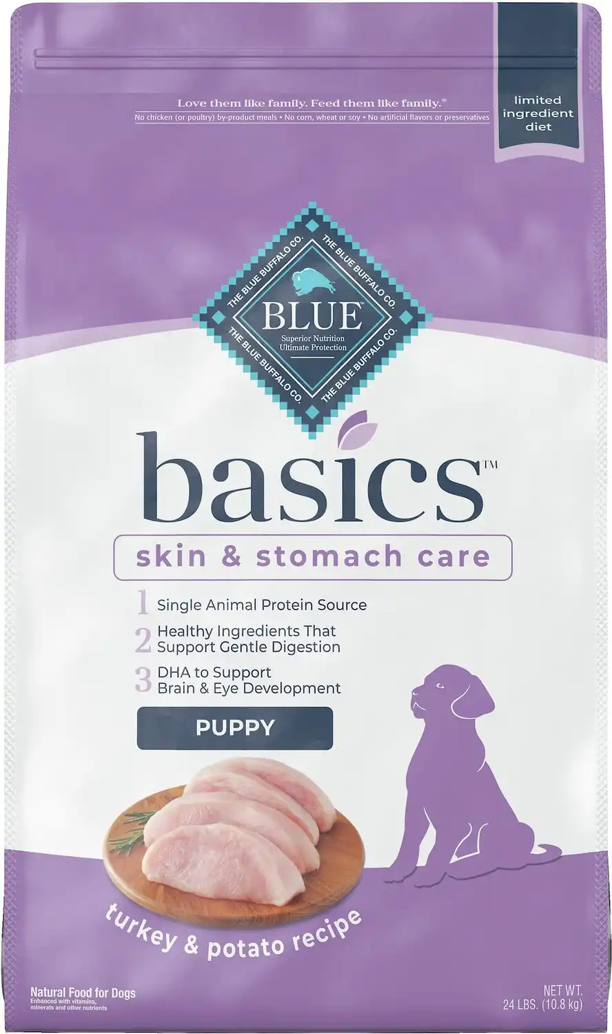 Blue Buffalo Basics Skin & Stomach Care Turkey & Potato