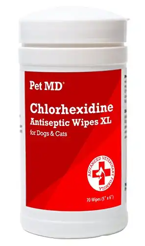 Pet MD Chlorhexidine Wipes with Aloe
