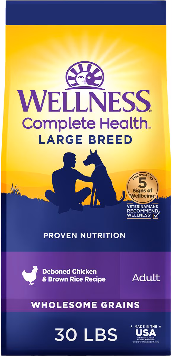 Wellness Large Breed Dog Food, Chicken & Rice